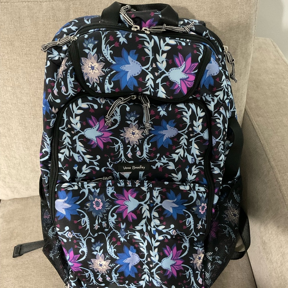 Vera Bradley Lighten Up Journey Backpack in Bramble Vines - NWOT